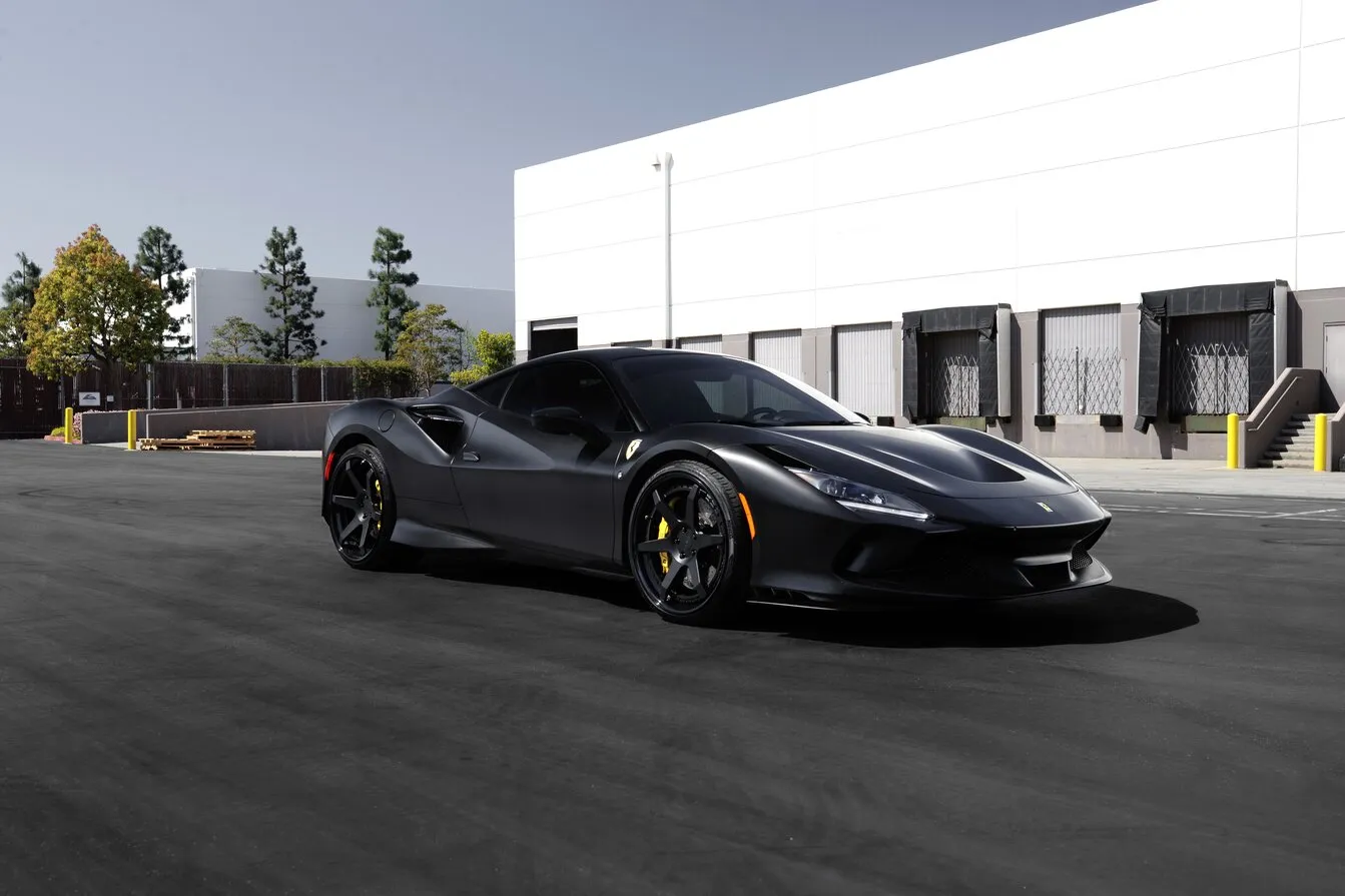 A black Ferrari
