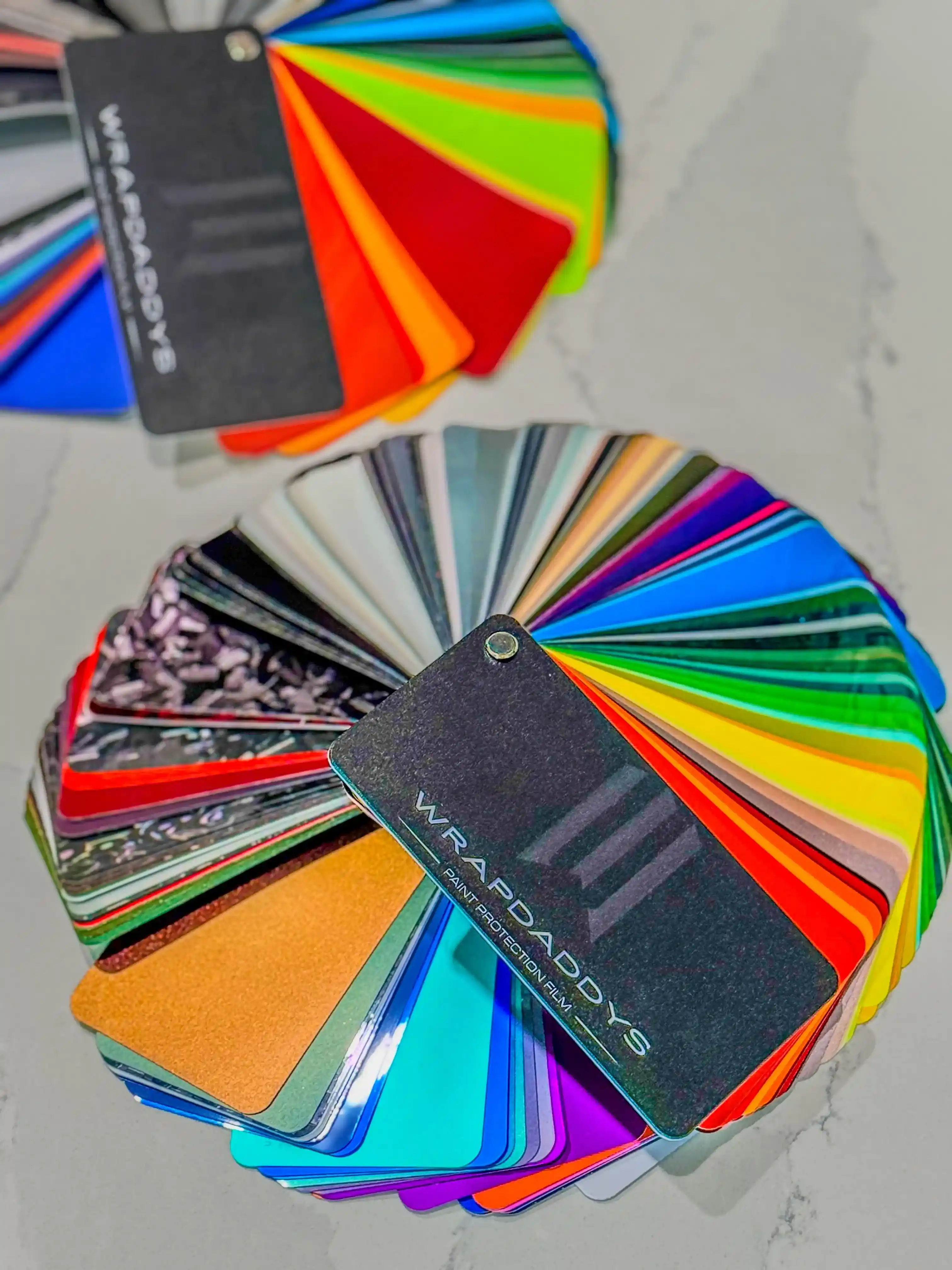 Wrap Daddy's swatchbook of different color options
